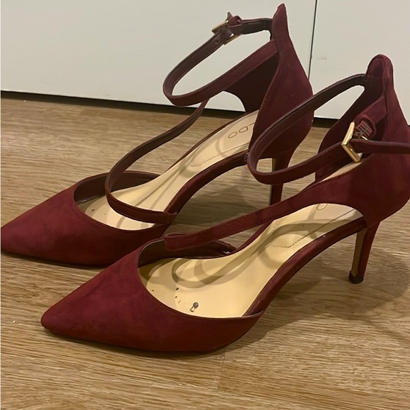 Aldo heels, burgundy, size 6.5 US - Picture 1 of 5